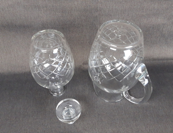 Service en cristal / Carafe + pichet / n°4238