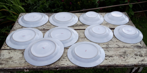 Lot de 6 assiettes plates + 4 creuses n°9147