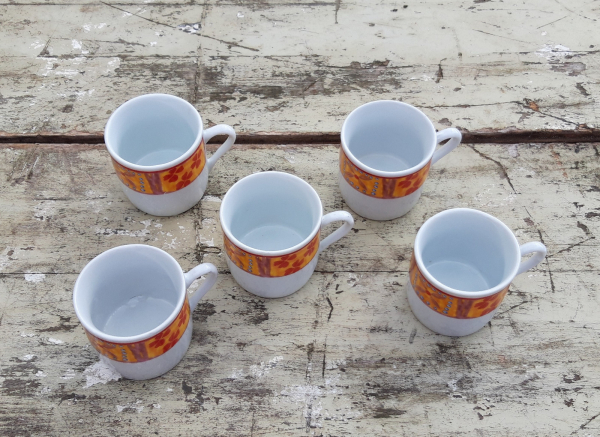 Lot de 5 tasses a café n°9148