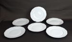 Lot de 6 assiettes plates en porcelaine n°8197