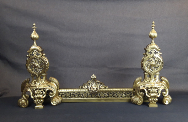 Ancienne garniture de cheminée en bronze n°8160