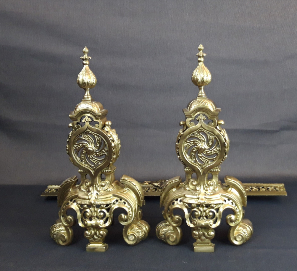 Ancienne garniture de cheminée en bronze n°8160