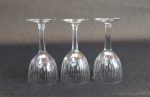 Lot de 3 anciens verres en cristal n°8233