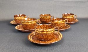 Lot de 6 tasses vintages n°8412