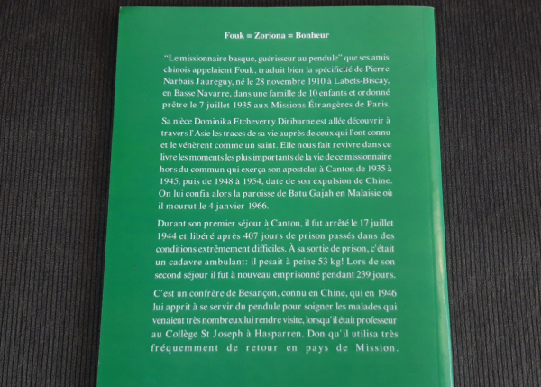 Livre d'occasion / Fouk / Le missionnaire Basque / n°8498