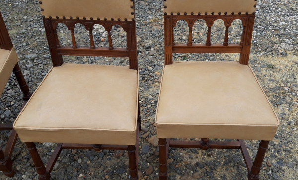 Ancienne paire de fauteuils + 2 chaises n°8566