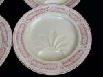 Lot de 5 anciennes assiettes a asperge Bordeaux n°8832