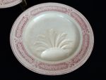 Lot de 5 anciennes assiettes a asperge Bordeaux n°8832