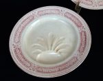 Lot de 5 anciennes assiettes a asperge Bordeaux n°8832