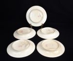 Lot de 5 anciennes assiettes a asperge Bordeaux n°8832