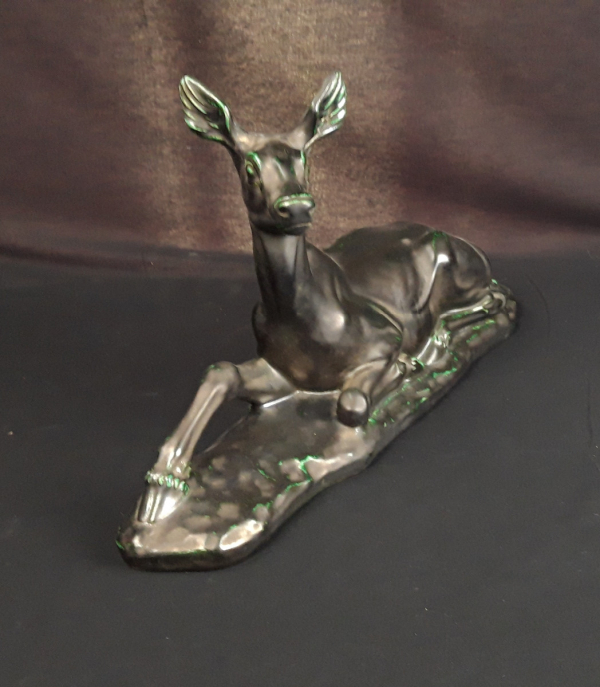 Statue biche en céramique signé Bonome n°2252