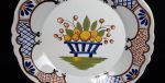 Assiette en faience / coupe de fruits / n°2599