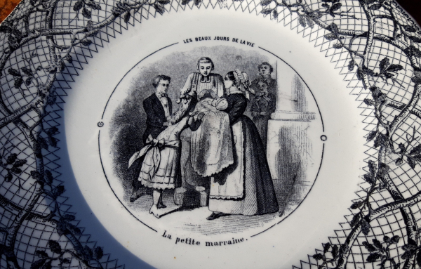 Ancienne assiette parlante Vieillard n°2701