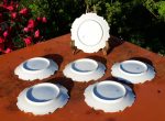 Lot de 6 anciennes assiettes a mignardises Limoges n°2796