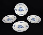 Lot de 4 assiettes a dessert Boch La Louvière n°2826