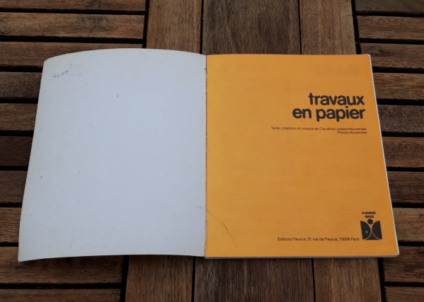 Livre d'occasion / Travaux en papier / n°7125