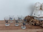 Lot de 6 verres vintages Pastis 51 n°10249