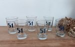 Lot de 6 verres vintages Pastis 51 n°10249