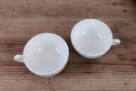 Lot de 2 anciennes tasses en faïence de Longwy n°10232