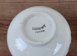 Lot de 2 anciennes tasses en faïence de Longwy n°10232