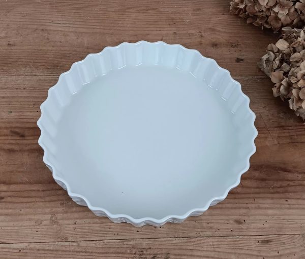 Plat a tarte en porcelaine Deshoulières Limoges n°10285