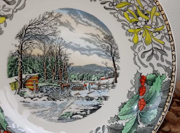 Assiette Winter in the country Adams n°10296