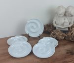 Lot de 5 assiettes en forme de spirale n°10340 *