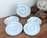 Lot de 5 assiettes en forme de spirale n°10340 *