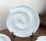 Lot de 5 assiettes en forme de spirale n°10340 *