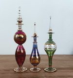 Lot de 3 flacons a parfum en verre égyptien n°10350 *