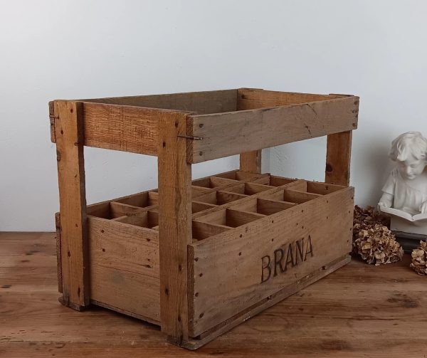 Ancienne caisse en bois pour bouteilles BRANA n°10371 *