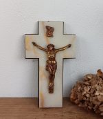 Ancien crucifix en marbre n°10409 *