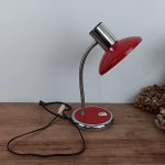 Lampe de bureau vintage rouge / Targetti / n°10421