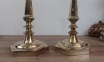 Ancienne paire de chandeliers en bronze n°10433 *