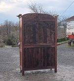 Ancienne armoire Louis XV en noyer avec incrustations n°10498