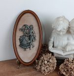 Cadre vintage / Couple de danseurs / Etain du Prince n°15543