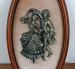 Cadre vintage / Couple de danseurs / Etain du Prince n°15543