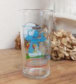 Verre vintage Schtroumpf moralisateur Peyo 1983 n°10645 // Réservé //