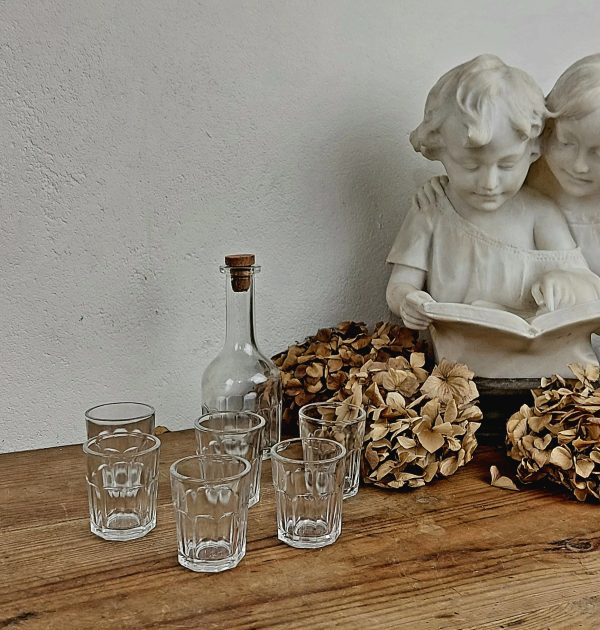 Ancienne dinette / verres + carafe / n°10596