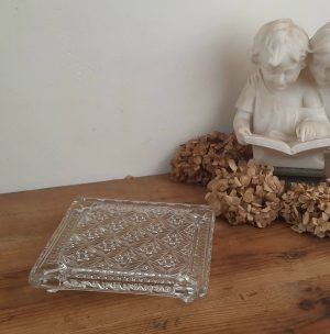 Ancien sous plat en verre n°10809