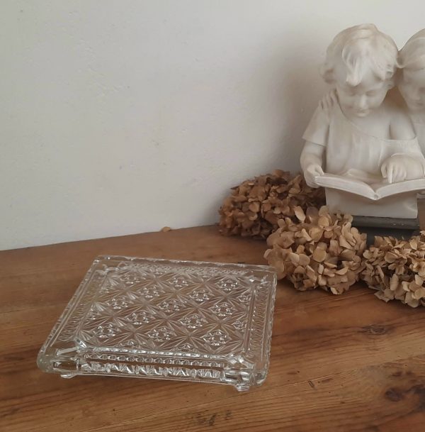 Ancien sous plat en verre n°10809