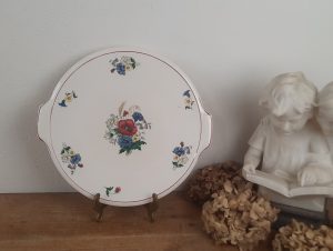 Ancien plat a tarte Sarreguemines / Agreste / Alsace / n°10819