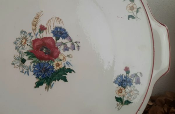 Ancien plat a tarte Sarreguemines / Agreste / Alsace / n°10819