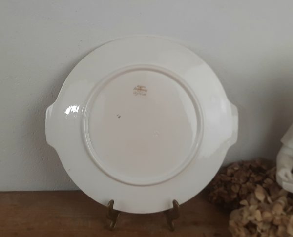Ancien plat a tarte Sarreguemines / Agreste / Alsace / n°10819