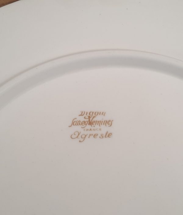Ancien plat a tarte Sarreguemines / Agreste / Alsace / n°10819