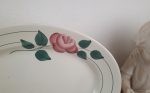 Plat ovale vintage Faïence HBCM François n°10827