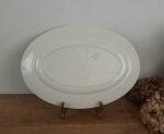 Plat ovale vintage Faïence HBCM François n°10827