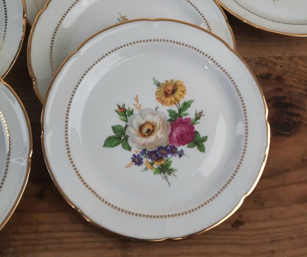 Service a gâteaux vintage en porcelaine de Limoges n°10848