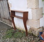 Ancienne console en merisier n°10885