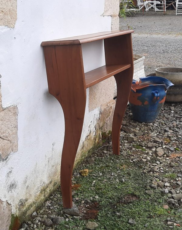 Ancienne console en merisier n°10885